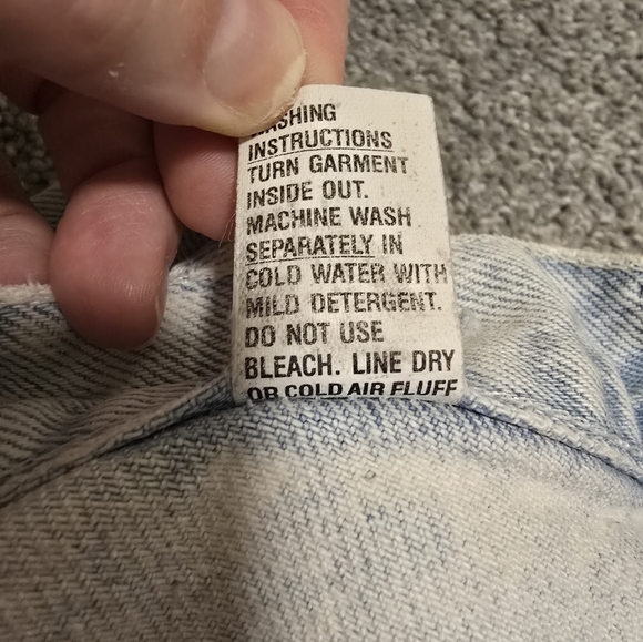 Roper Brand Vintage Light Acid Wash Eyelet Lace Denim Shorts - Picture 8 of 8